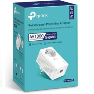 Adaptador Powerline TP-Link TL-PA7017P 1000Mbps Alcance 300m