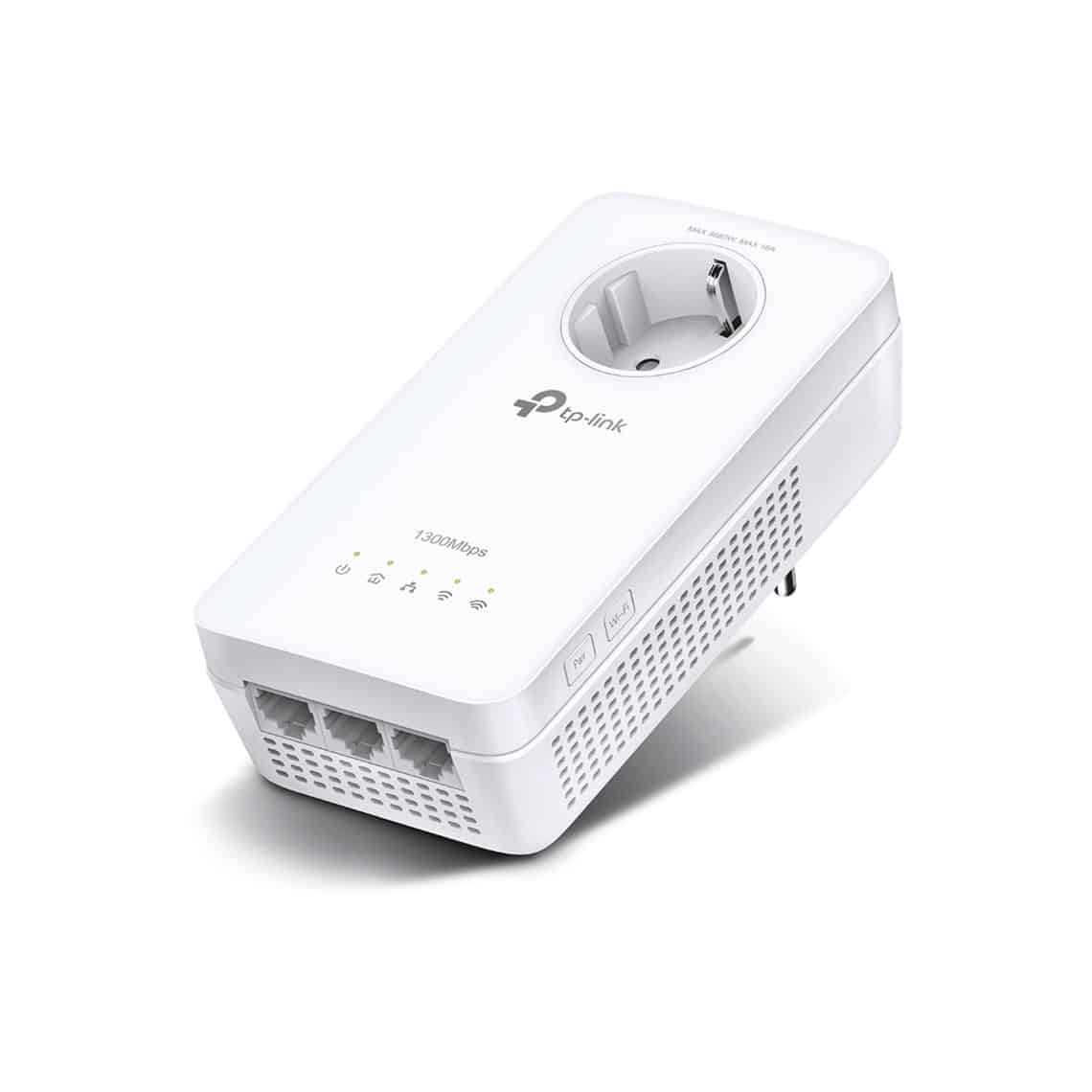 Adaptador Powerline TP-Link TL-WPA8631P Alcance 300m 1300Mbps Gigabit Dual Band Wireless 300Mbps+867Mbps