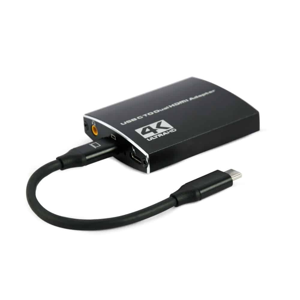 Adaptador Type-C para 2x Hdmi 4K 60Hz 15Cm