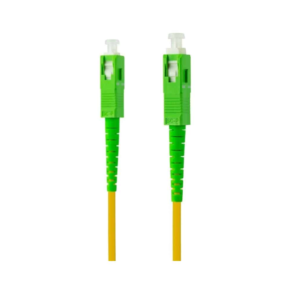 Cabo Fibra Ótica Nanocable SC/APC-SC/APC Monomodo LSZH 2 Metros Amarelo