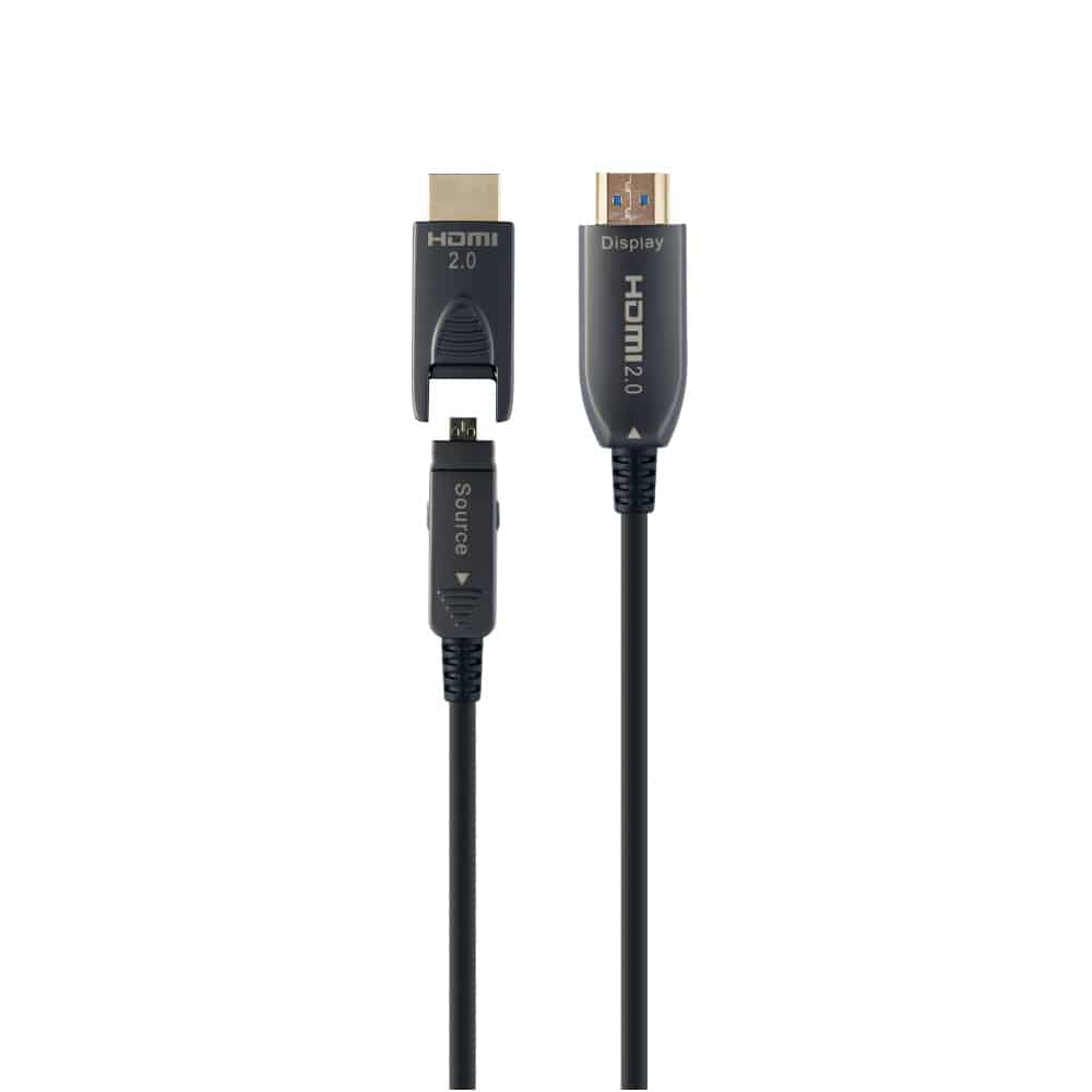 Cabo Hdmi Active Optical (AOC) Hdmi Macho para Hdmi Macho Alta Velocidade com rede AOC Premium Series 30 Metros