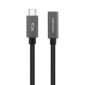 Cabo Nanocable Usb 3.2 10.01.4400 Usb-C Macho - Usb-C Fêmea 50cm Preto