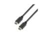 Cabo USB 2.0 Type-C Aisens A107-0057 Para USB Type-C Macho - USB Type-C Macho 2m Preto