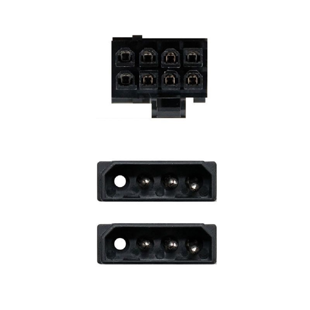 Cabo de Alimentação para Placa Gráfica Nanocable 10.19.1201 2x Molex Macho - 6+2 PIN Macho 20cm