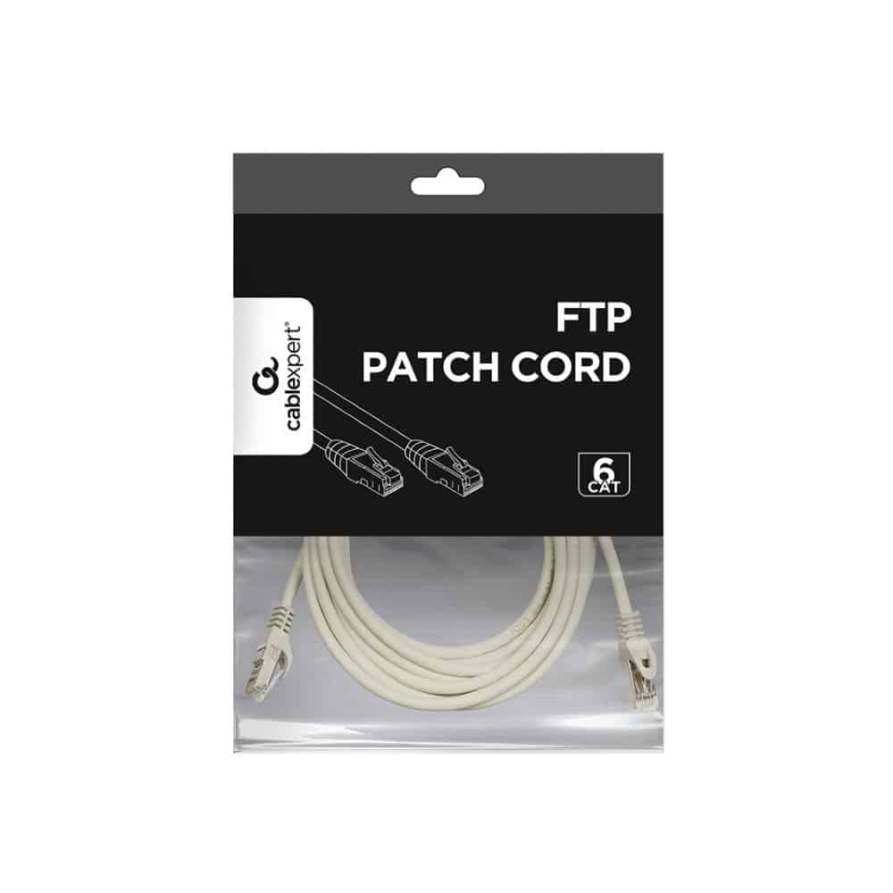 Cabo de Rede Cat.6 Shielded 5Mt Branco