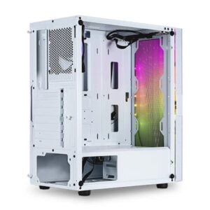 Caixa Gaming ABYSM Danube Kolpa Argb Com Vidro Temperado - Branco