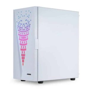 Caixa Gaming ABYSM Danube Kolpa Argb Com Vidro Temperado - Branco