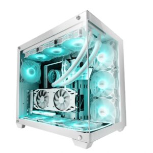 Caixa Gaming E-ATX Mars Gaming MCV4 Branca