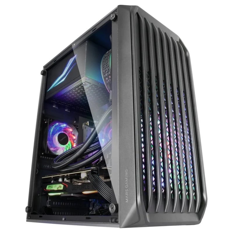Caixa Gaming Micro-ATX Mars Gaming MC-S2