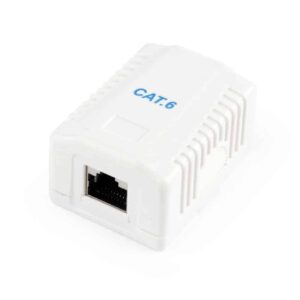 Caixa Tomada Rede RJ45 1 Portas CAT6 FTP Parede