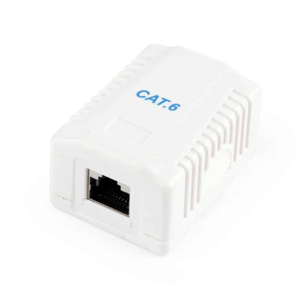 Caixa Tomada Rede RJ45 1 Portas CAT6 FTP Parede