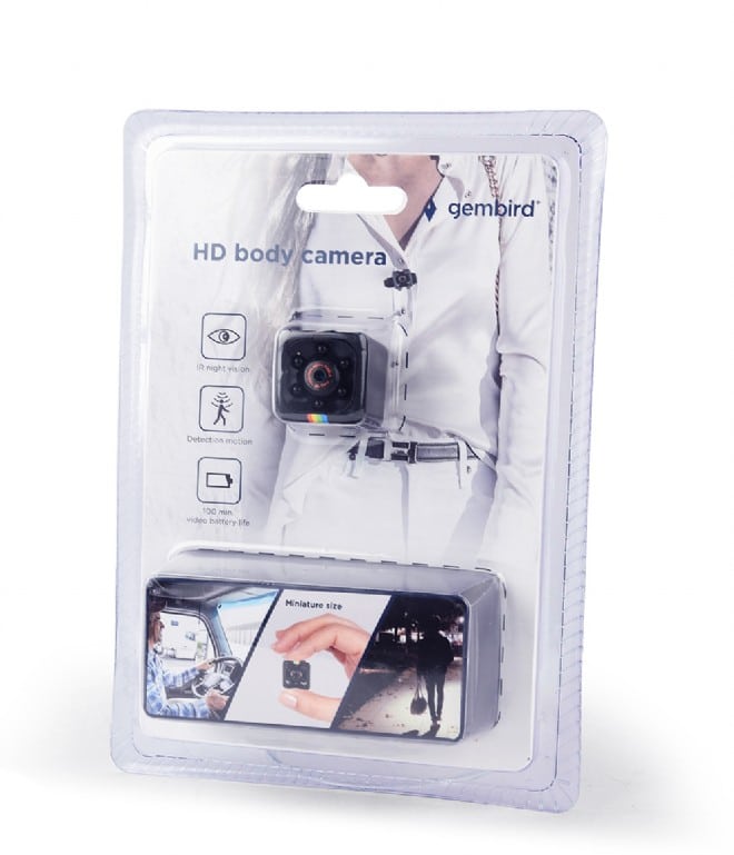 Camara Desporto Gembird HD Body Cam