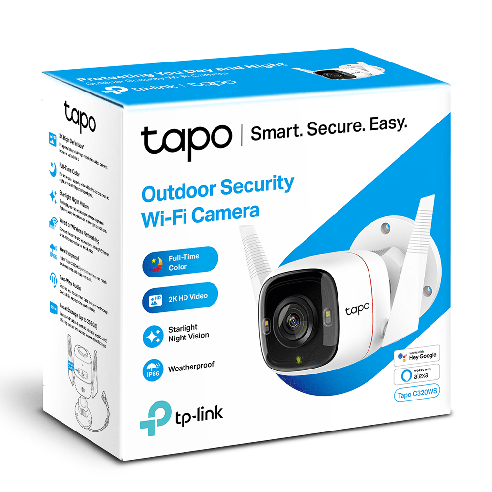 Câmara de Videovigilância TP-Link Tapo C320WS 2K Wi-Fi Exterior IP66
