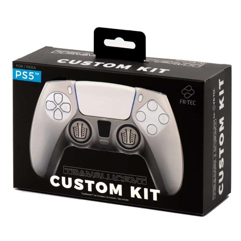 Capa em Silicone FR-TEC Custom Kit Translucent para Comando PS5 Transparente