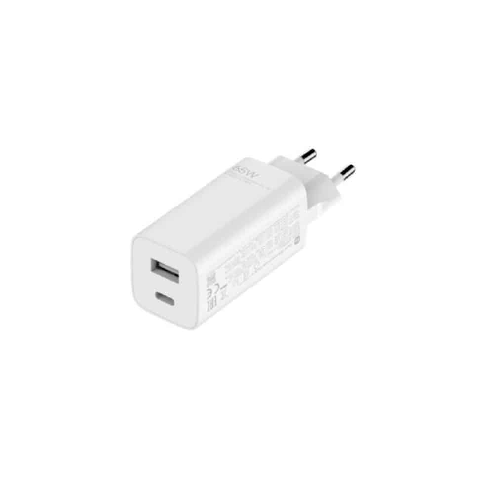 Carregador de Parede Xiaomi Mi 65W Fast Charger with GaN Tech 1xType-C/ 1xUSB A 65W