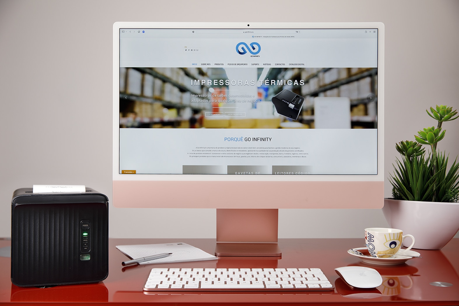 Impressora Talões Go-Infinity P80 Usb 80MM Preta