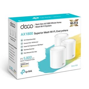 Sistema Mesh TP-Link Deco X20 1800Mbps 2.4GHz 5GHz Pack de 3