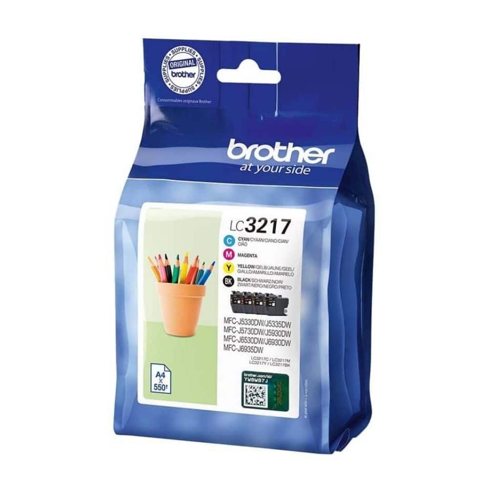 Tinteiro Original Multipack Brother LC3217VAL Azul Amarelo Magenta Preto