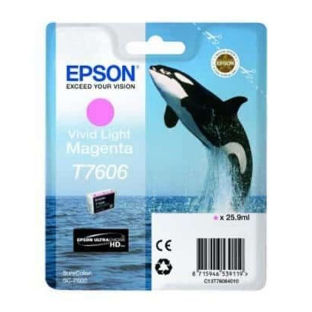 Tinteiro Original Epson T7606 Magenta Claro