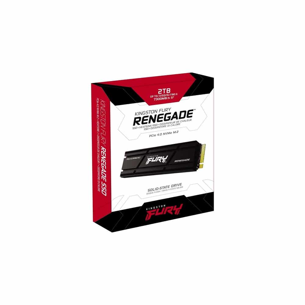 Disco SSD Kingston FURY Renegade 2Tb M.2 PCIe 4.0 NVMe com dissipador