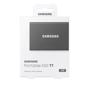 Disco SSD Externo Samsung T7 2TB NVMe USB 3.2 Cinza