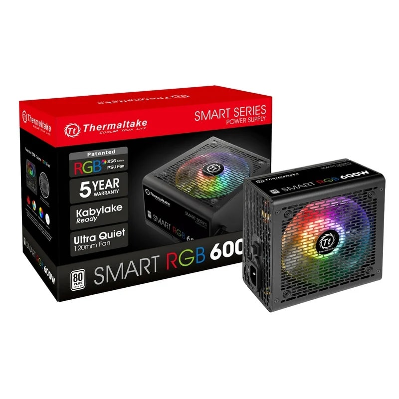 Fonte de Alimentação Thermaltake Smart RGB 600W 80 Plus