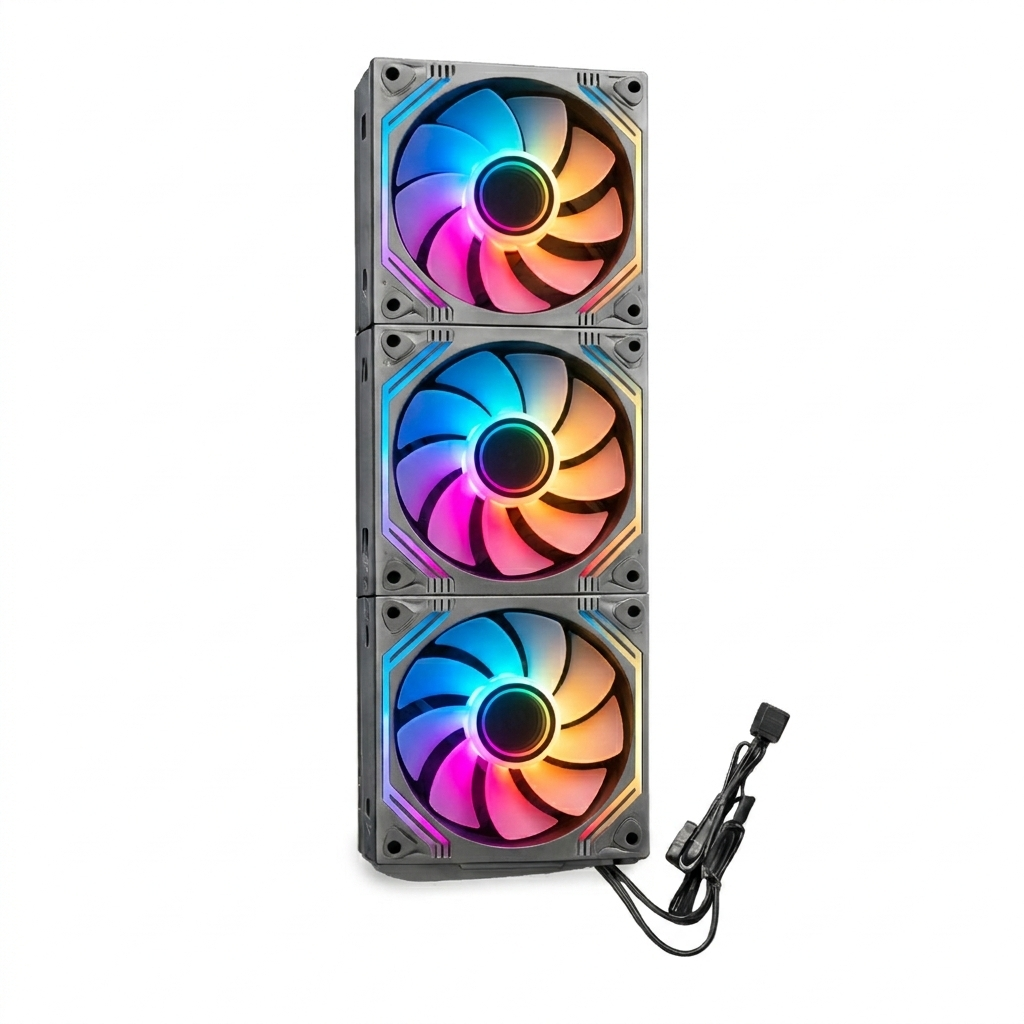 Kit 3 Ventoinhas Alientech Infinity D Reverse ARGB com Control Box e Controlo remoto