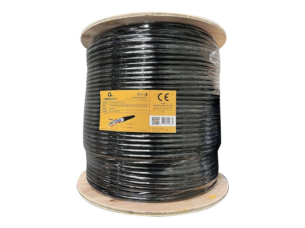 Bobine de Cabo Rede Gembird 305m Cat6 FTP Solid Copper Outdoor com Extra Resistencia a Agua