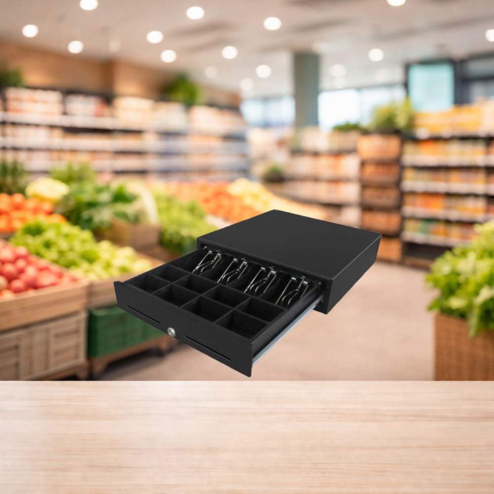 Gaveta de Dinheiro Go-Infinity Modelo EK-240 24Cm Preta