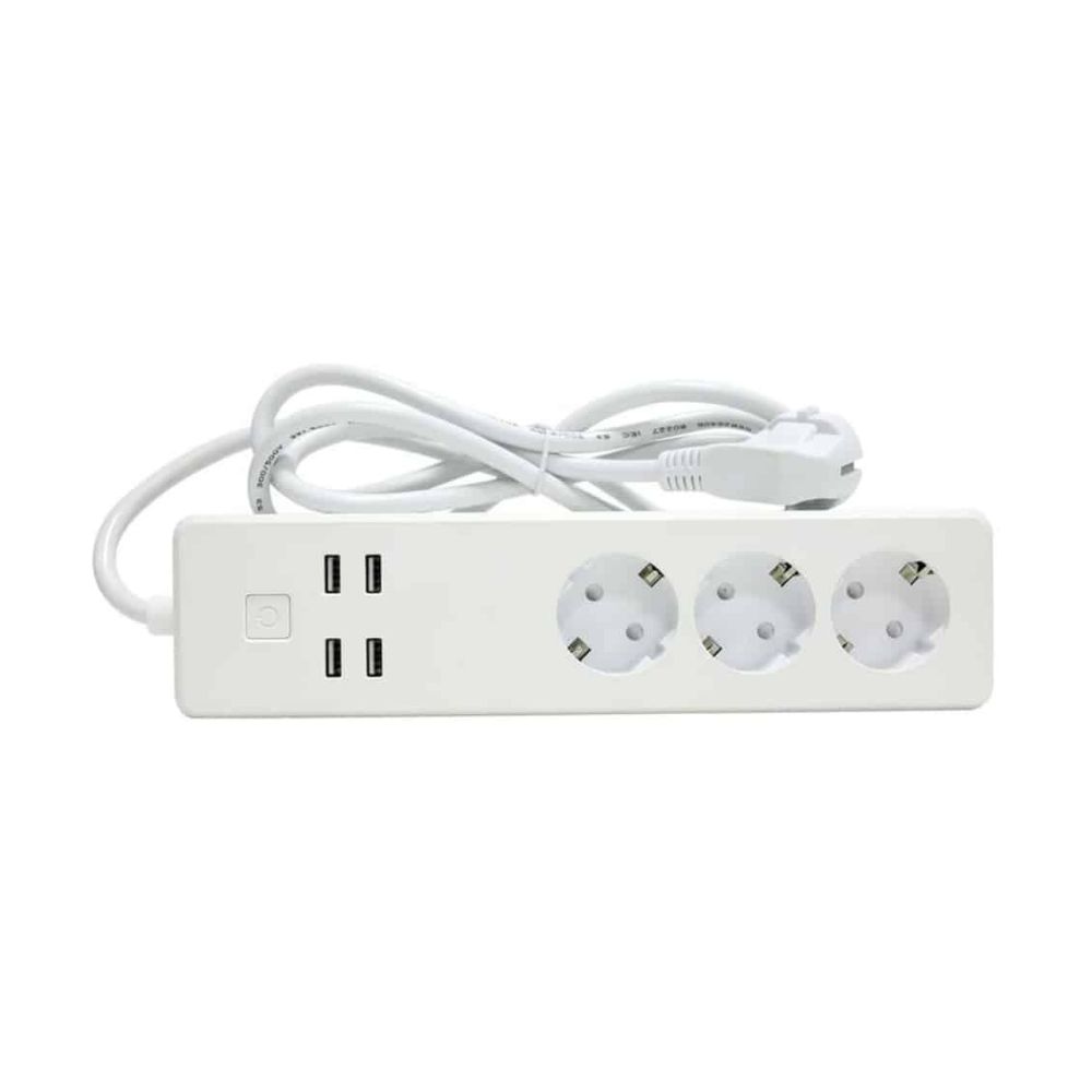 Tomada proteção 3x e 4 USB Inteligente Woox R4028