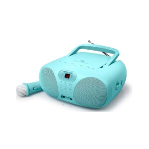 Rádio Portátil com CD MUSE Karaoke Azul