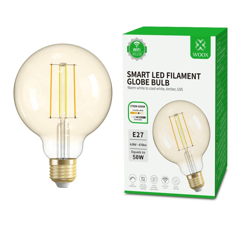 Lâmpada Inteligente Tipo Redonda Woox E14