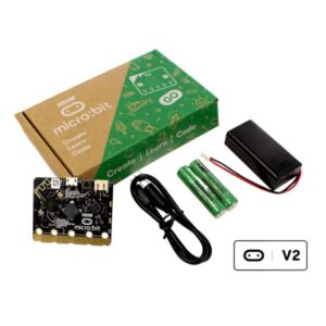 Kit Desenvolvimento Micro:bit Go V2.2 com Placa Microbit Pilhas Porta Pilhas e Cabo USB