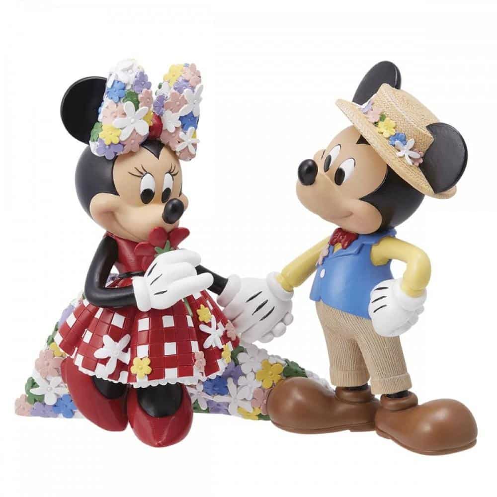 Figura Enesco! Botanical Mickey And Minnie - Disney