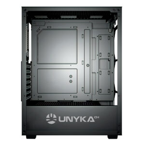 Caixa Gaming ATX Unykach MIR 100 Lateral de Vidro Temperado USB-A 2.0/3.0 e Audio 4 Ventiladores 120mm ARGB Instalados - Suporta Refrigeracão Liquida