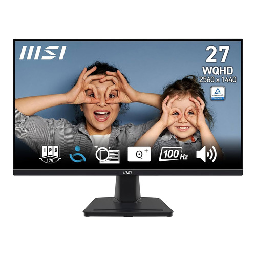 Monitor MSI MP275QPDG 27" WQHD IPS 100Hz 4ms Com Webcam Multimedia Docking Station Ajustavel Altura e Pivot