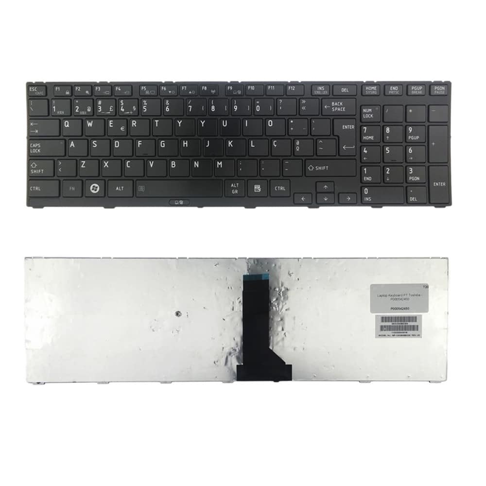 TECLADO PORTÁTIL TOSHIBA R800 BLACK C/FRAME