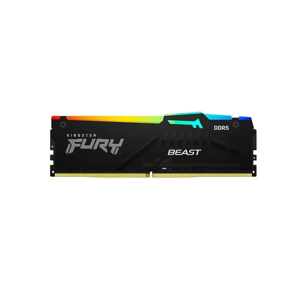 Memoria Dimm Kingston FURY Beast Black RGB 16Gb Ddr5 5600Mhz CL36