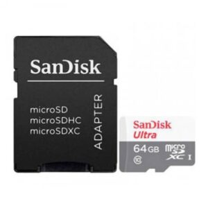 Micro SD SanDisk Ultra 64GB microSD XC com Adaptador Clase 10 100MB/s