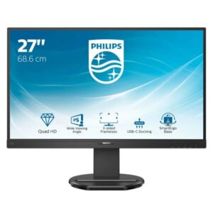 Monitor Professional Philips 276B9 27" QHD Multimédia Preto