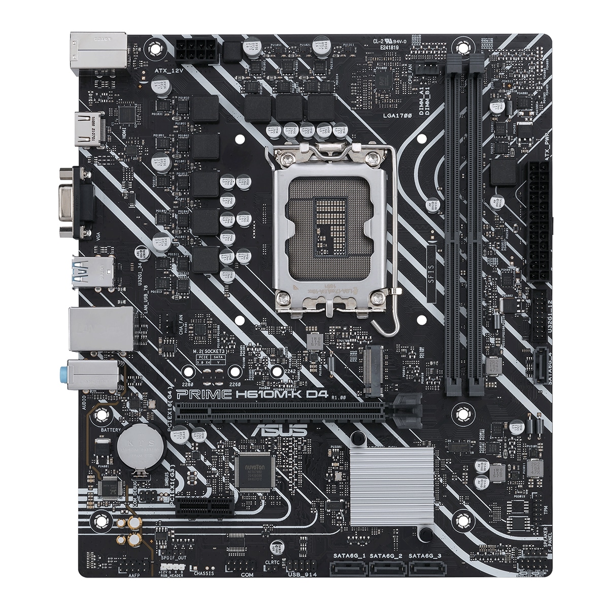 MotherBoard Asus Prime H610M-K D4/ Socket 1700 Micro ATX