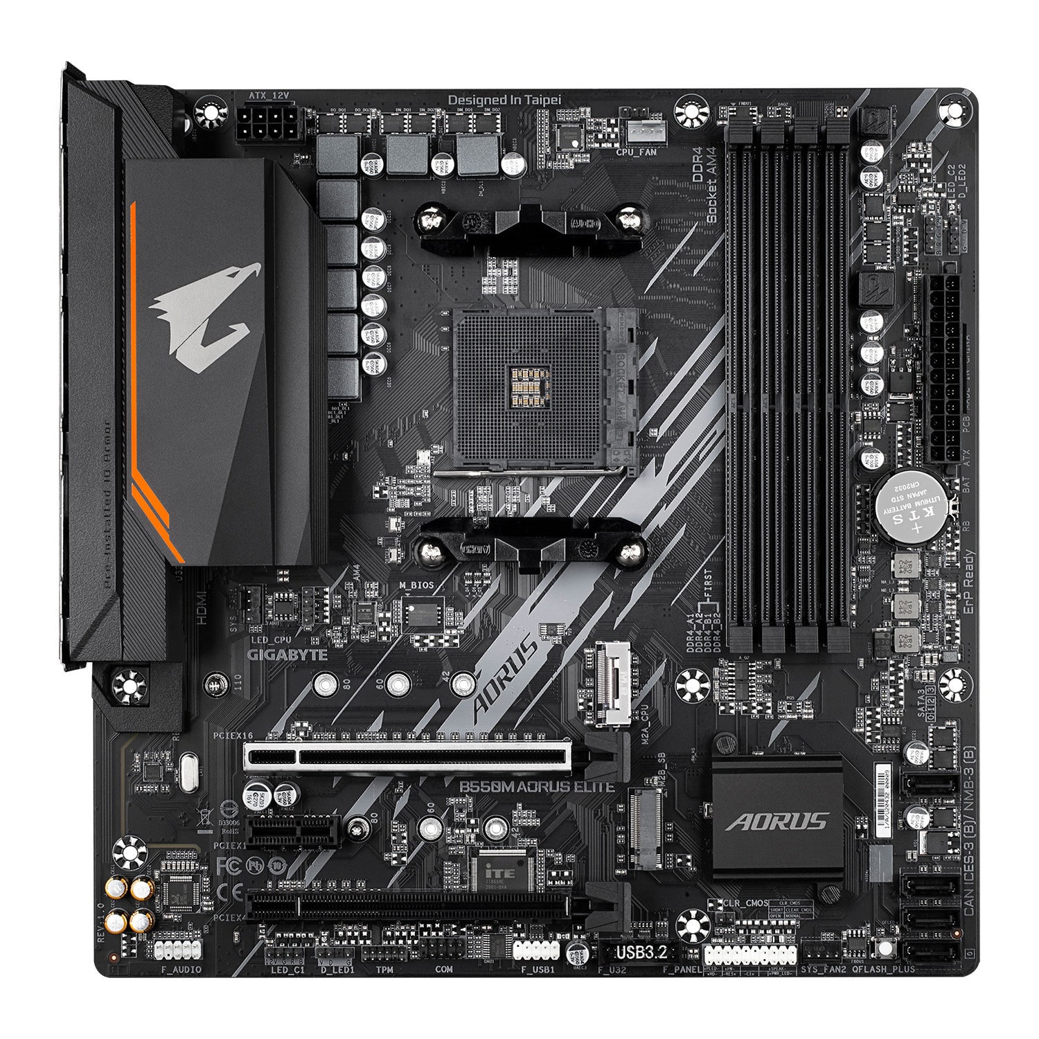 Motherboard Ggigabyte B550M Aorus Elite mATX DDR4 AM4
