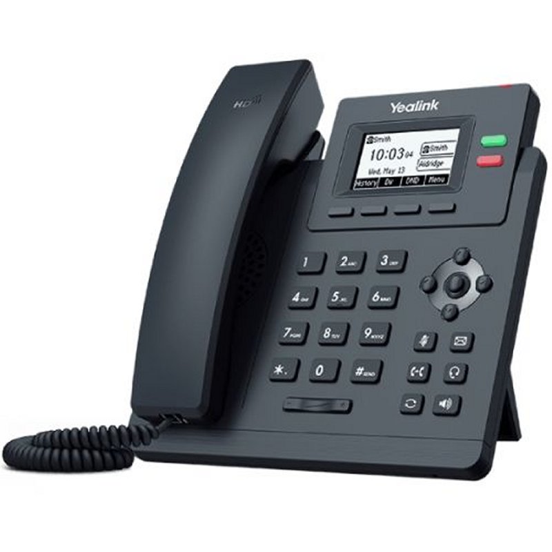 Telefone YEALINK SIP-T31G 2 Contas com PoE sem fonte alimentação