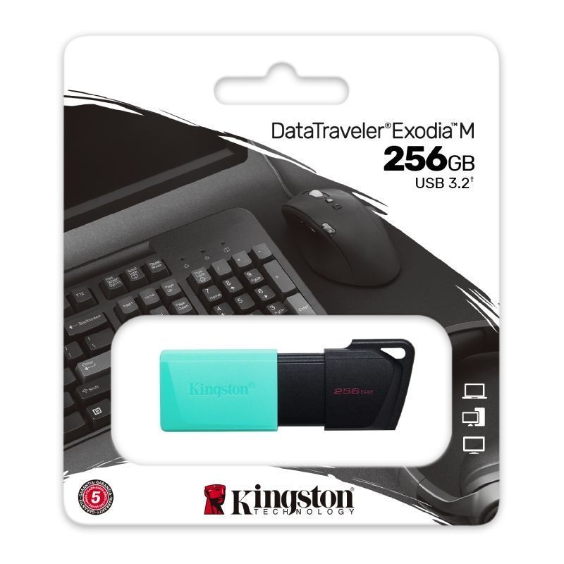 Pen Drive Kingston DataTraveler Exodia M 256GB USB 3.2 Verde