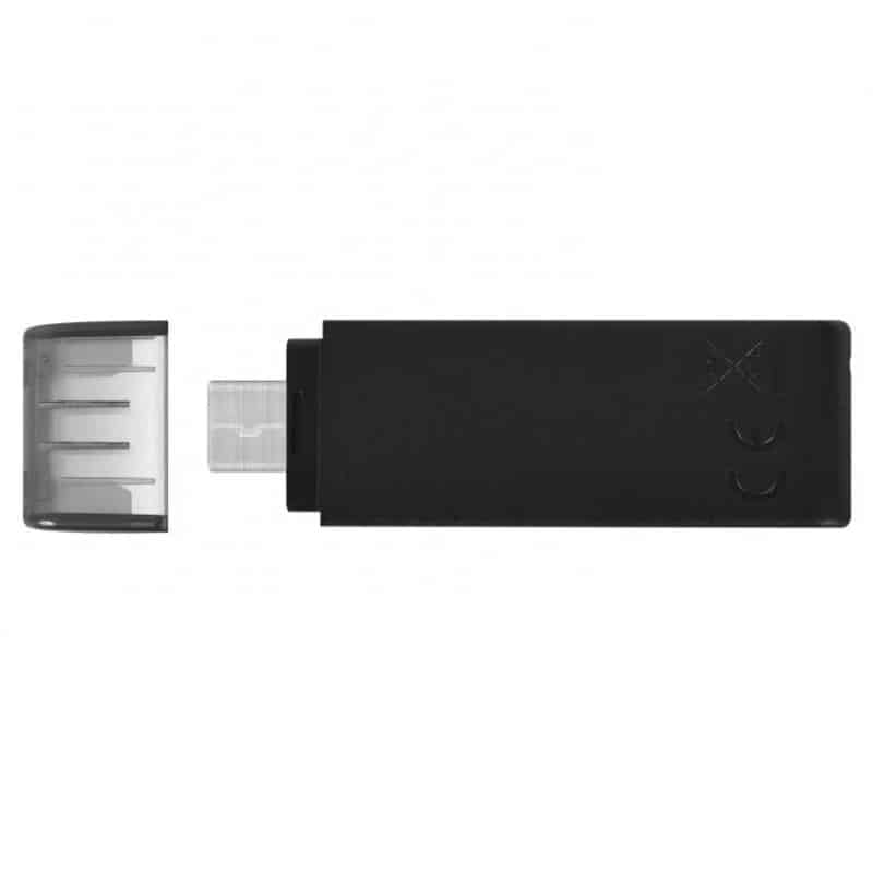 Pen drive Kingston DataTraveler 70 128Gb Type-C Preto