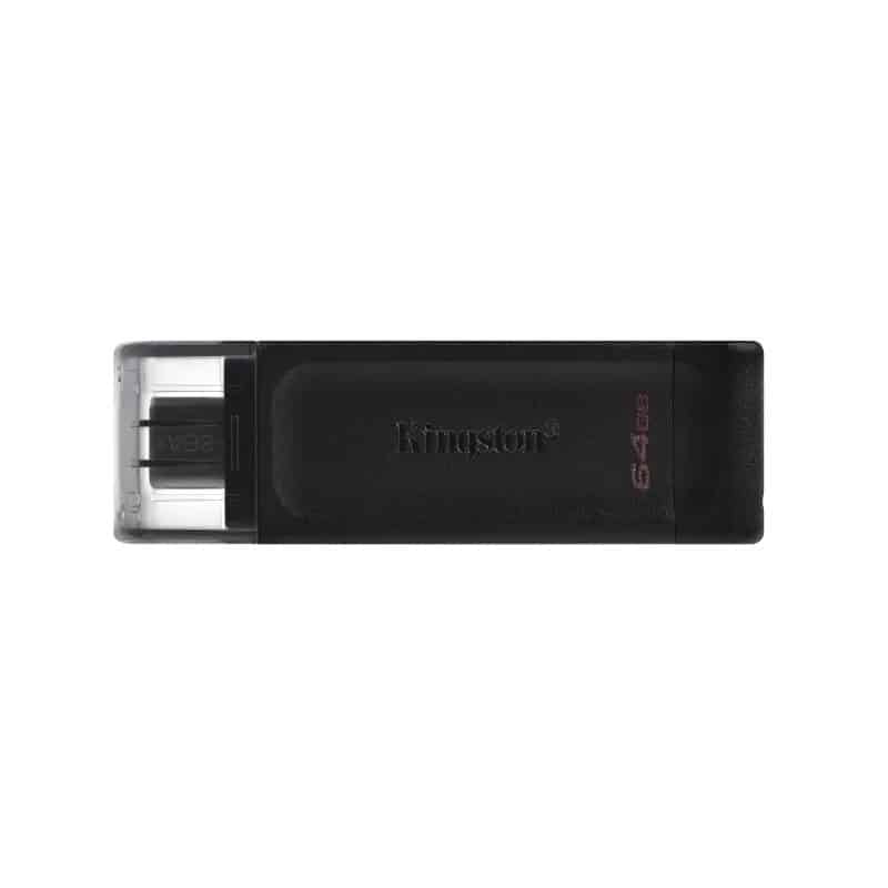 Pen drive Kingston DataTraveler 70 64Gb Type-C Preto