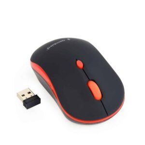 Rato Gembird Wireless 1600Dpi Preto/Vermelho
