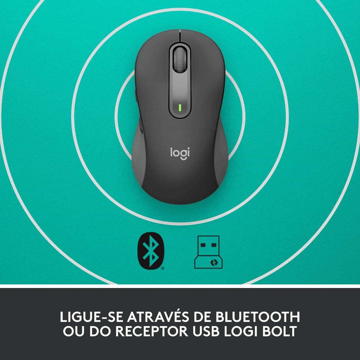 Rato Logitech sem Fios Bluetooth Logitech Signature M650 L Até 2000 DPI