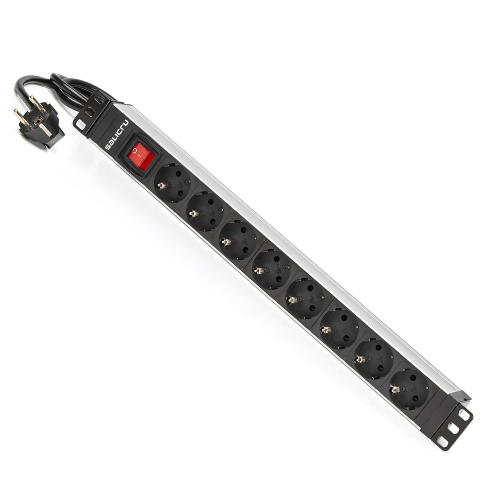 Régua Tomadas de Alimentaçao PDU Salicru SPS PDU 8 Tomadas Tipo Schuko 19" 1U