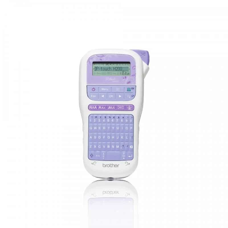 Rotuladora Eletrónica Portátil Brother PT-H200 Ecrã LCD Velocidade 20mms Lavanda e Branca